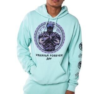 Marvel x FUBU Black Panther Wakanda Forever Men’s Hoodie XL Mint Green NWT